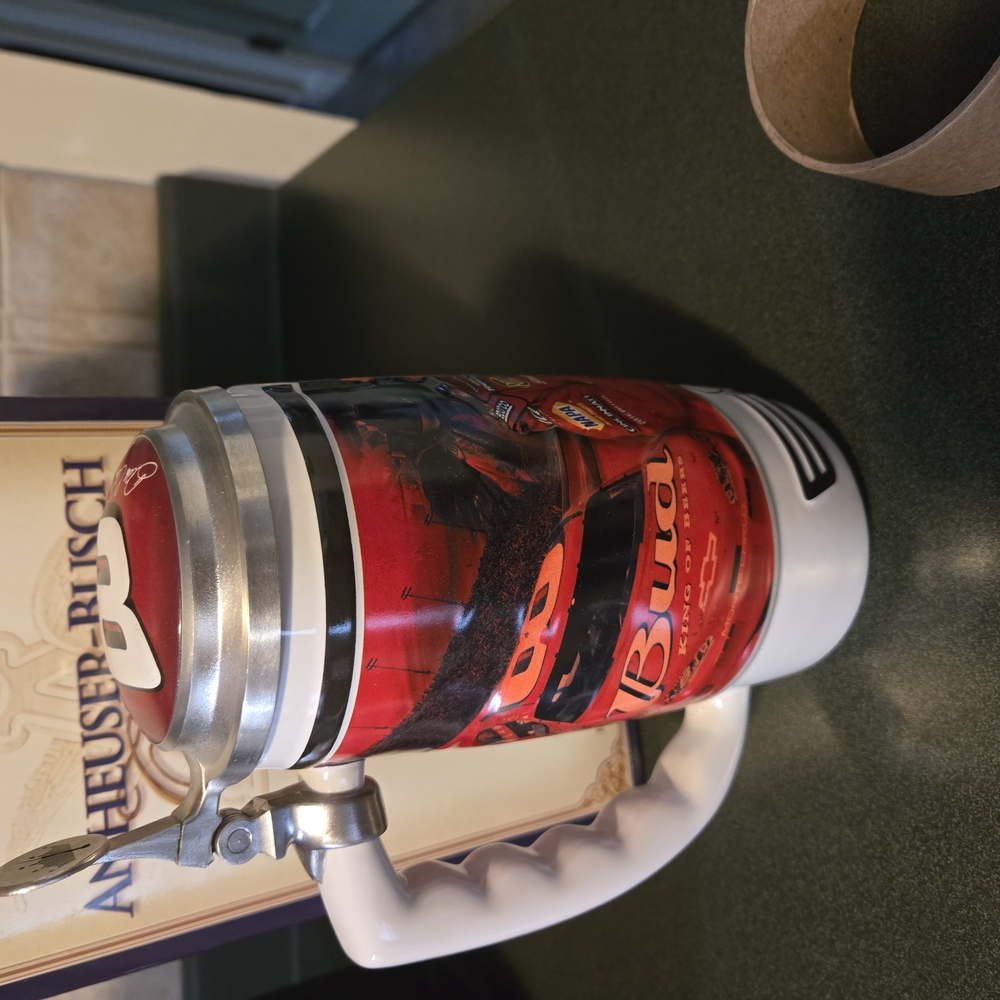 Anheuser Busch Dale Earnhardt Jr. Stein, NASCAR, Orig Package Authentic